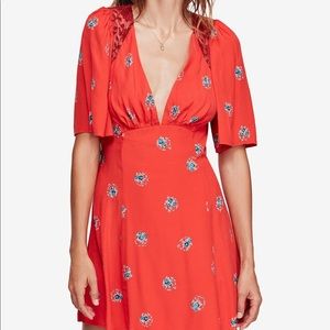 Free People dress 
Mockingbird Open-Back Mini Dress